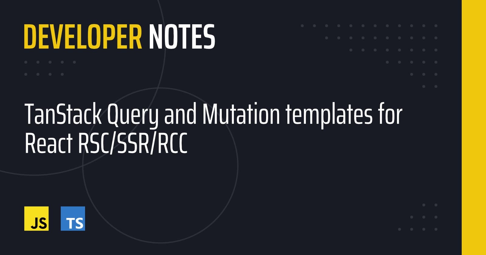 TanStack Query and Mutation templates for React RSC/SSR/RCC
